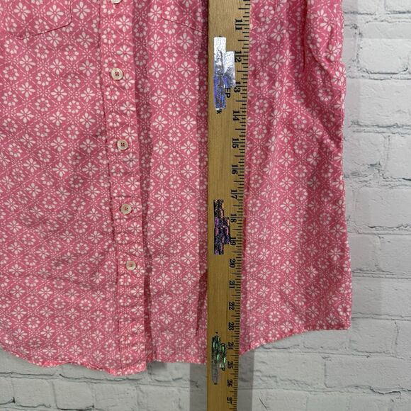 Talbots Blouse Women Small Cottage Gauze Linen Resort Vacation Summer Top - Picture 7 of 7